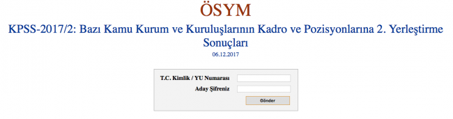 KPSS yerleştirme sonuçları açıklandı